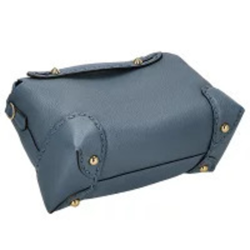 Fendi Handbag Leather Blue